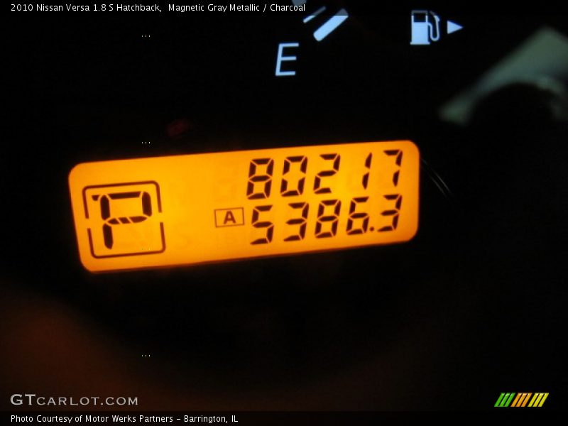 Magnetic Gray Metallic / Charcoal 2010 Nissan Versa 1.8 S Hatchback