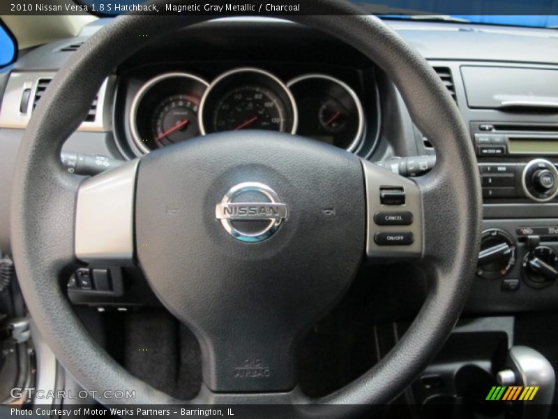 Magnetic Gray Metallic / Charcoal 2010 Nissan Versa 1.8 S Hatchback