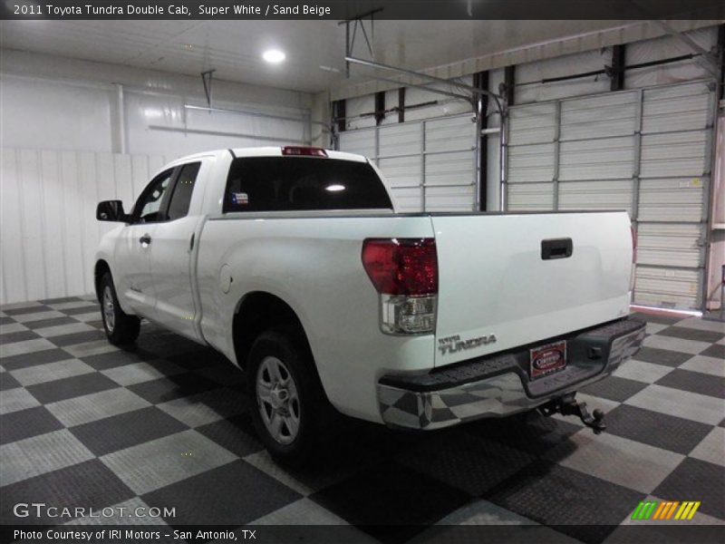 Super White / Sand Beige 2011 Toyota Tundra Double Cab
