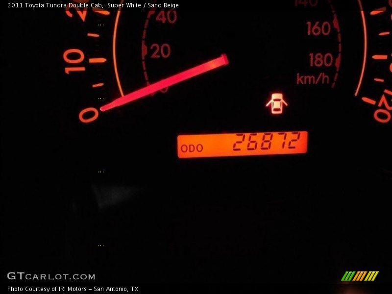 Super White / Sand Beige 2011 Toyota Tundra Double Cab