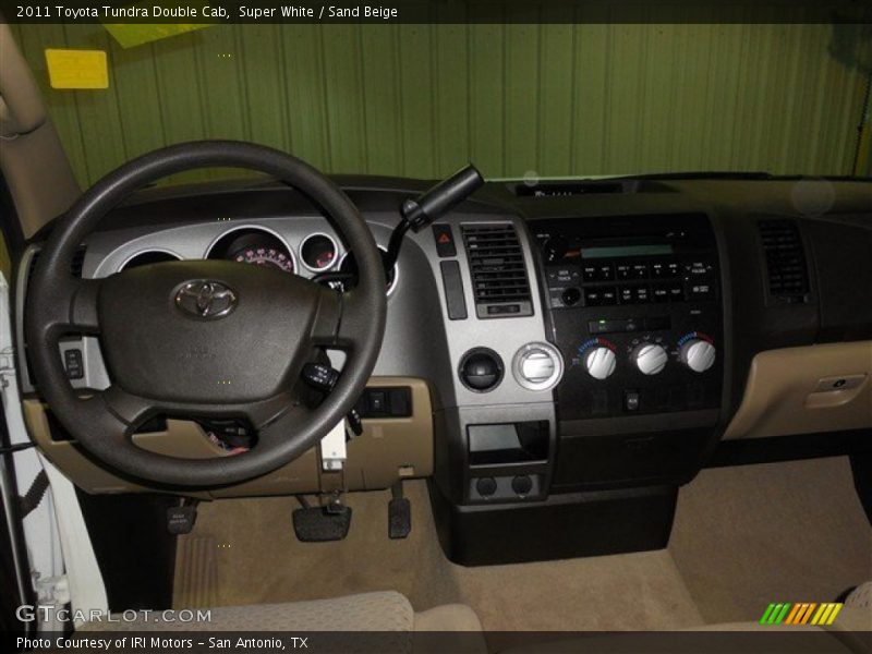 Super White / Sand Beige 2011 Toyota Tundra Double Cab
