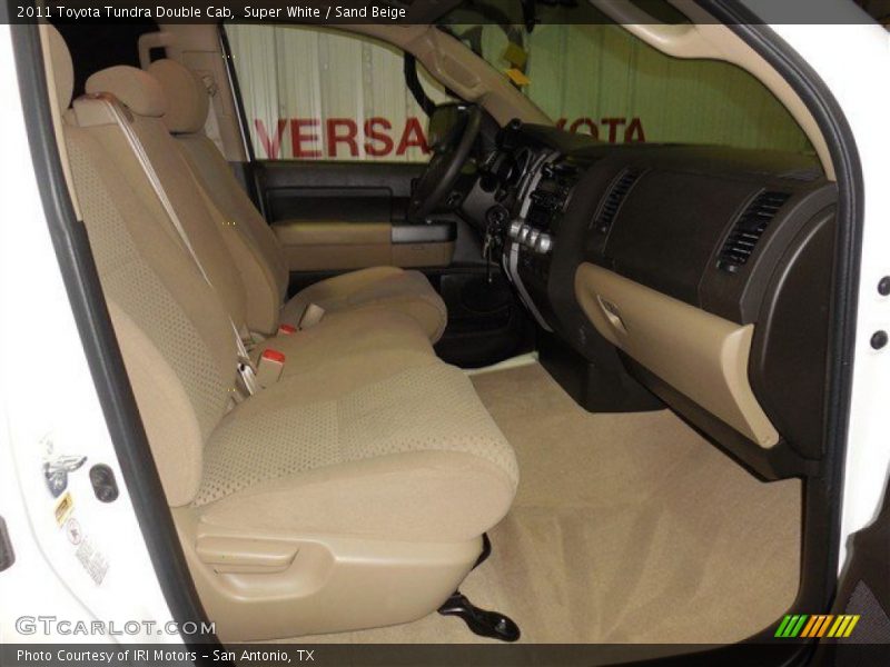 Super White / Sand Beige 2011 Toyota Tundra Double Cab