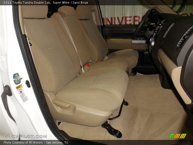 Super White / Sand Beige 2011 Toyota Tundra Double Cab