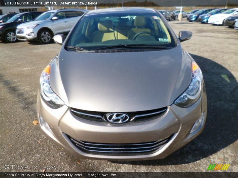 Desert Bronze / Beige 2013 Hyundai Elantra Limited