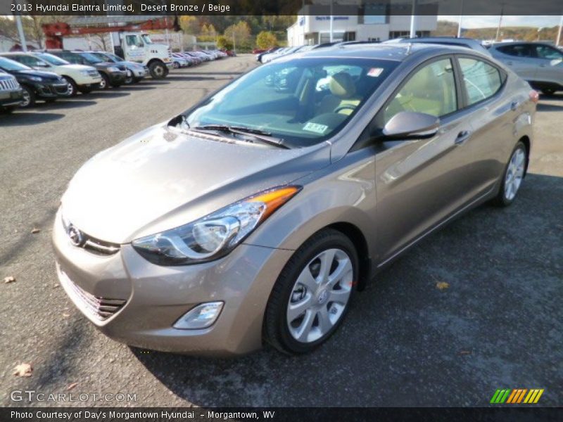 Desert Bronze / Beige 2013 Hyundai Elantra Limited