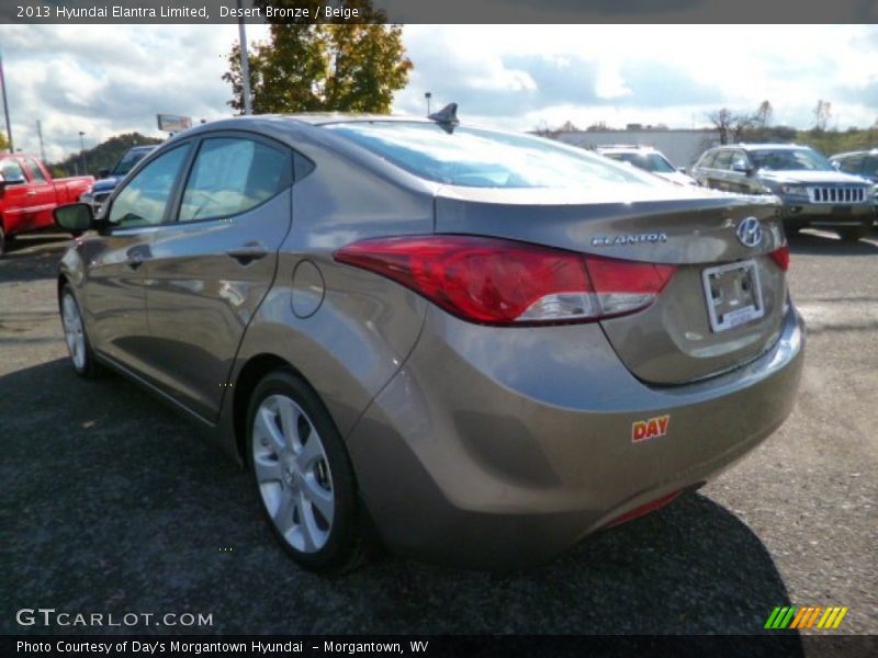 Desert Bronze / Beige 2013 Hyundai Elantra Limited