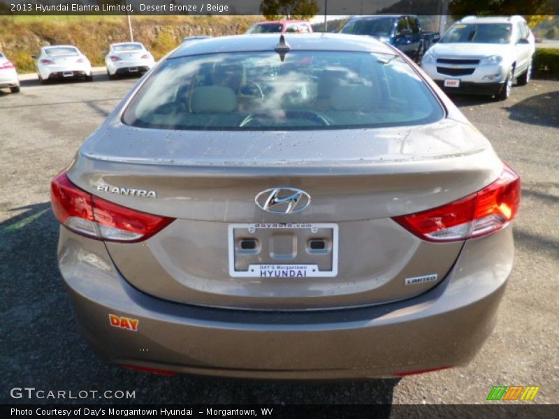 Desert Bronze / Beige 2013 Hyundai Elantra Limited