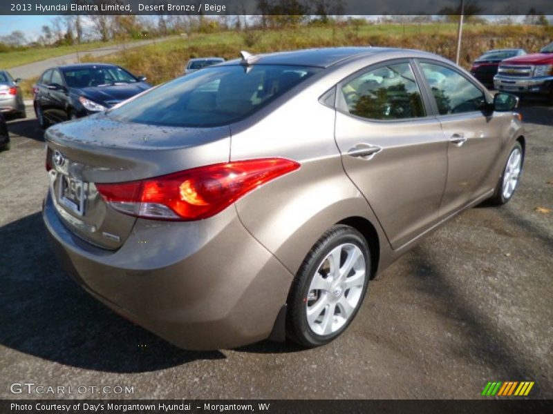 Desert Bronze / Beige 2013 Hyundai Elantra Limited