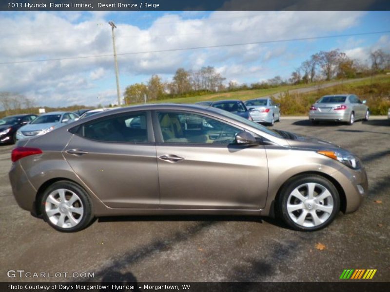 Desert Bronze / Beige 2013 Hyundai Elantra Limited