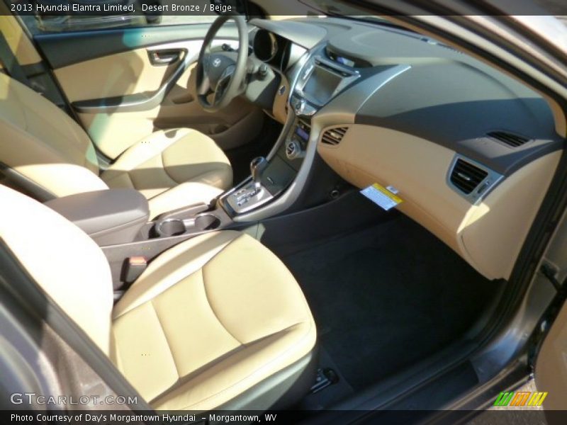 Desert Bronze / Beige 2013 Hyundai Elantra Limited