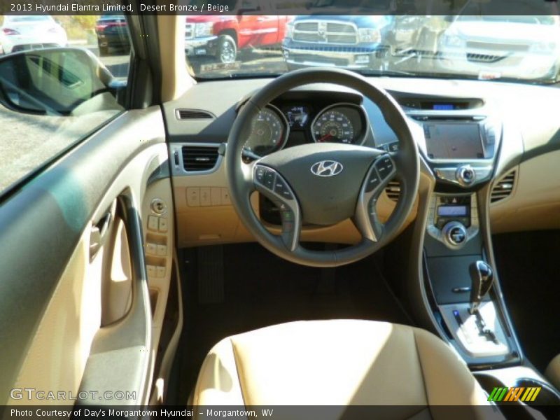 Desert Bronze / Beige 2013 Hyundai Elantra Limited