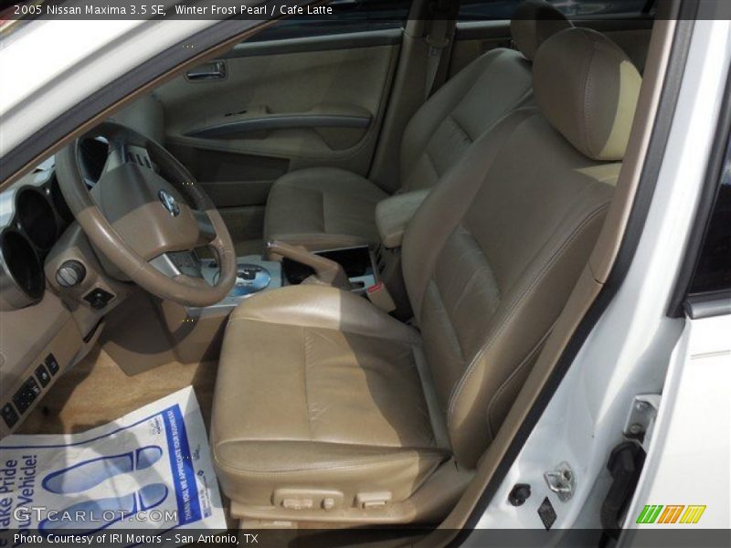 Winter Frost Pearl / Cafe Latte 2005 Nissan Maxima 3.5 SE