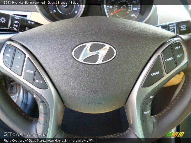 Desert Bronze / Beige 2013 Hyundai Elantra Limited