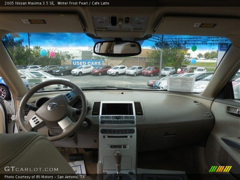 Winter Frost Pearl / Cafe Latte 2005 Nissan Maxima 3.5 SE