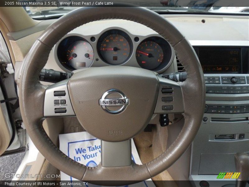 Winter Frost Pearl / Cafe Latte 2005 Nissan Maxima 3.5 SE