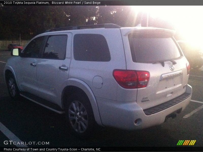 Blizzard White Pearl / Sand Beige 2010 Toyota Sequoia Platinum