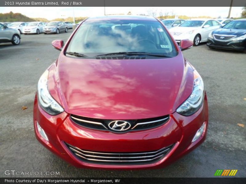 Red / Black 2013 Hyundai Elantra Limited