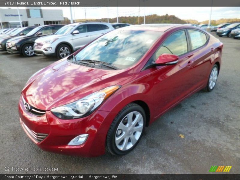 Red / Black 2013 Hyundai Elantra Limited