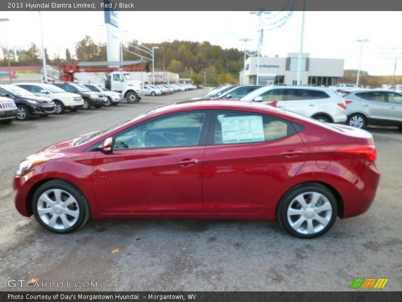 Red / Black 2013 Hyundai Elantra Limited