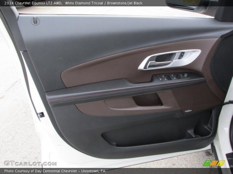 White Diamond Tricoat / Brownstone/Jet Black 2014 Chevrolet Equinox LTZ AWD