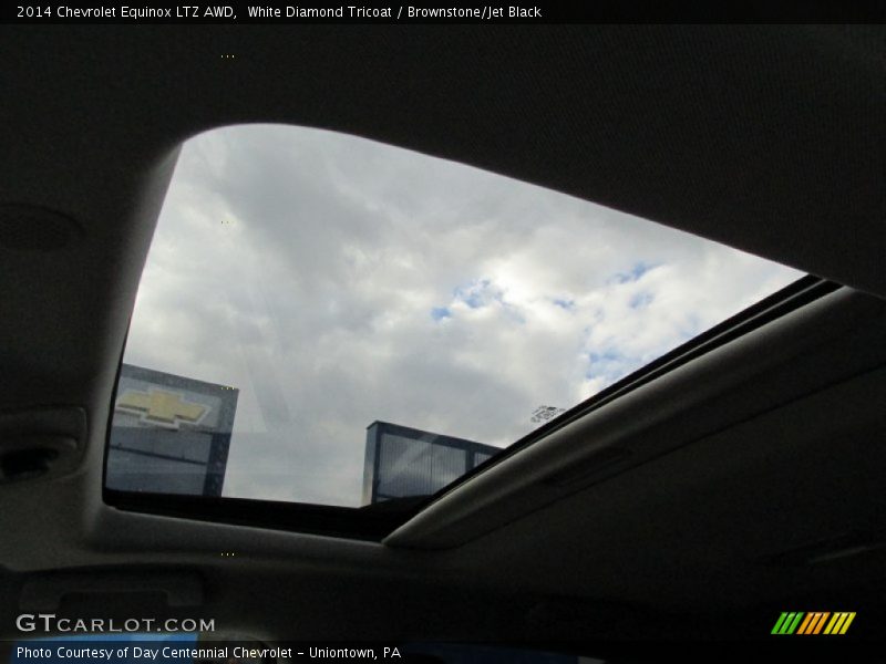 White Diamond Tricoat / Brownstone/Jet Black 2014 Chevrolet Equinox LTZ AWD