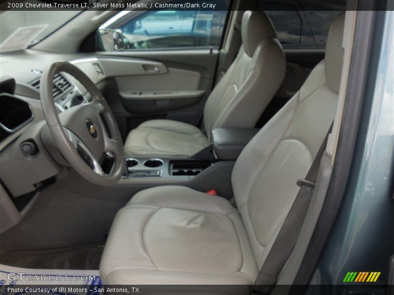 Silver Moss Metallic / Cashmere/Dark Gray 2009 Chevrolet Traverse LT