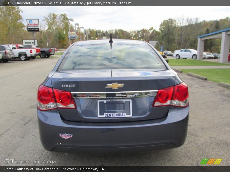 Atlantis Blue Metallic / Jet Black/Medium Titanium 2014 Chevrolet Cruze LS