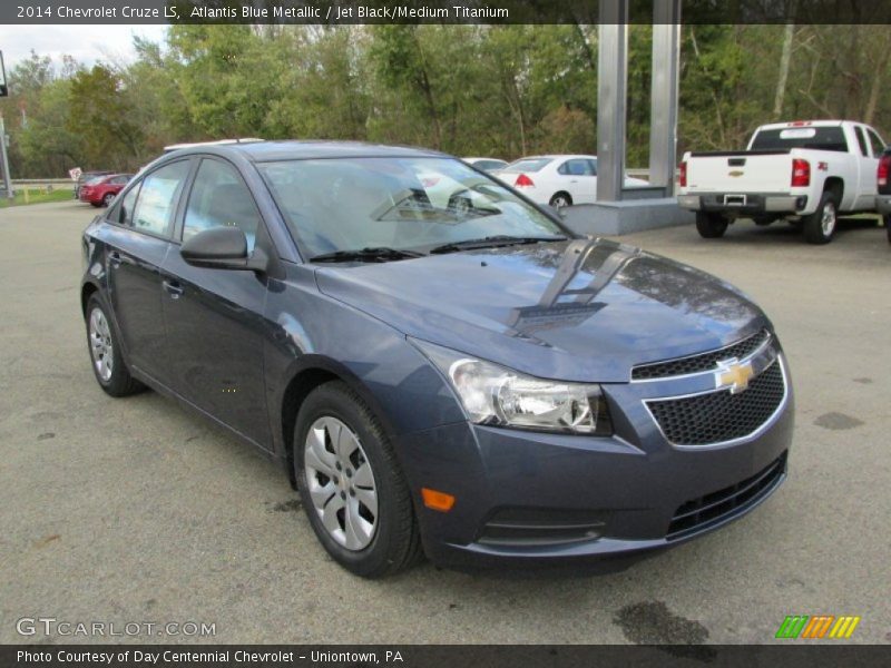 Atlantis Blue Metallic / Jet Black/Medium Titanium 2014 Chevrolet Cruze LS