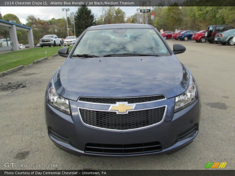 Atlantis Blue Metallic / Jet Black/Medium Titanium 2014 Chevrolet Cruze LS