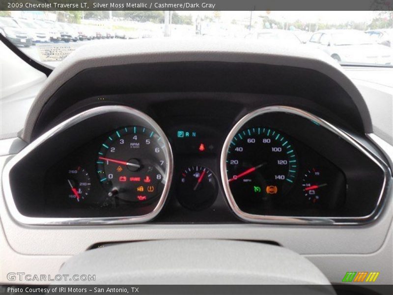 Silver Moss Metallic / Cashmere/Dark Gray 2009 Chevrolet Traverse LT