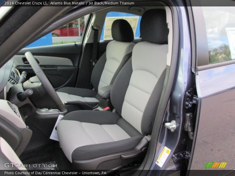 Atlantis Blue Metallic / Jet Black/Medium Titanium 2014 Chevrolet Cruze LS