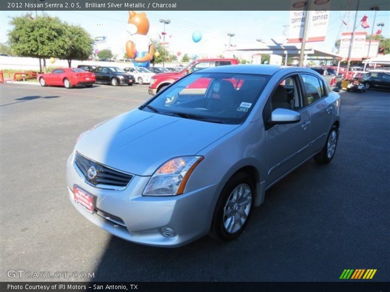 Brilliant Silver Metallic / Charcoal 2012 Nissan Sentra 2.0 S