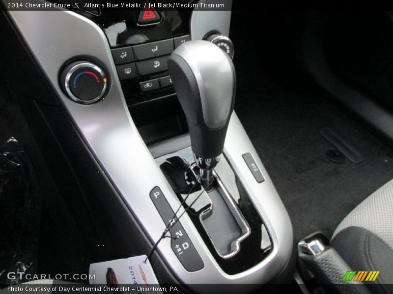 Atlantis Blue Metallic / Jet Black/Medium Titanium 2014 Chevrolet Cruze LS
