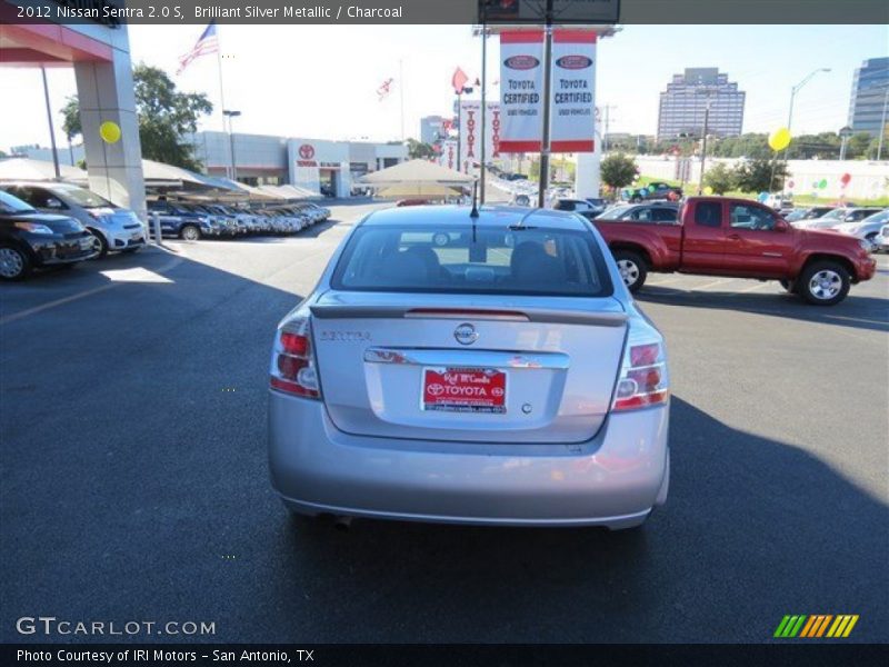 Brilliant Silver Metallic / Charcoal 2012 Nissan Sentra 2.0 S