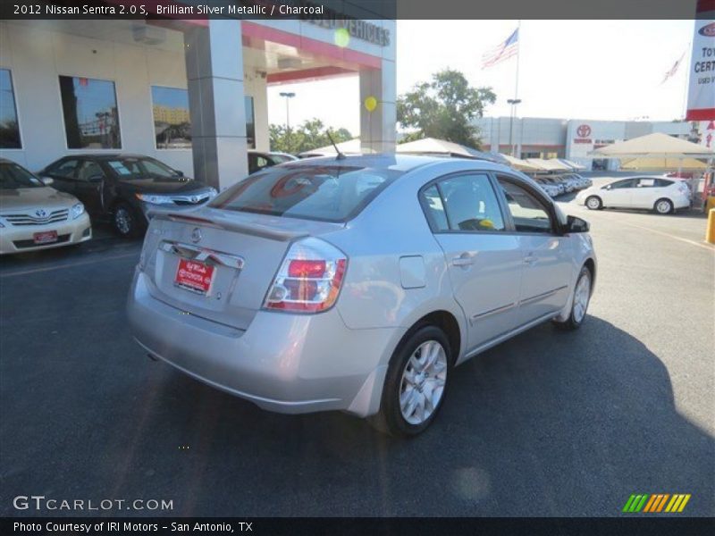 Brilliant Silver Metallic / Charcoal 2012 Nissan Sentra 2.0 S