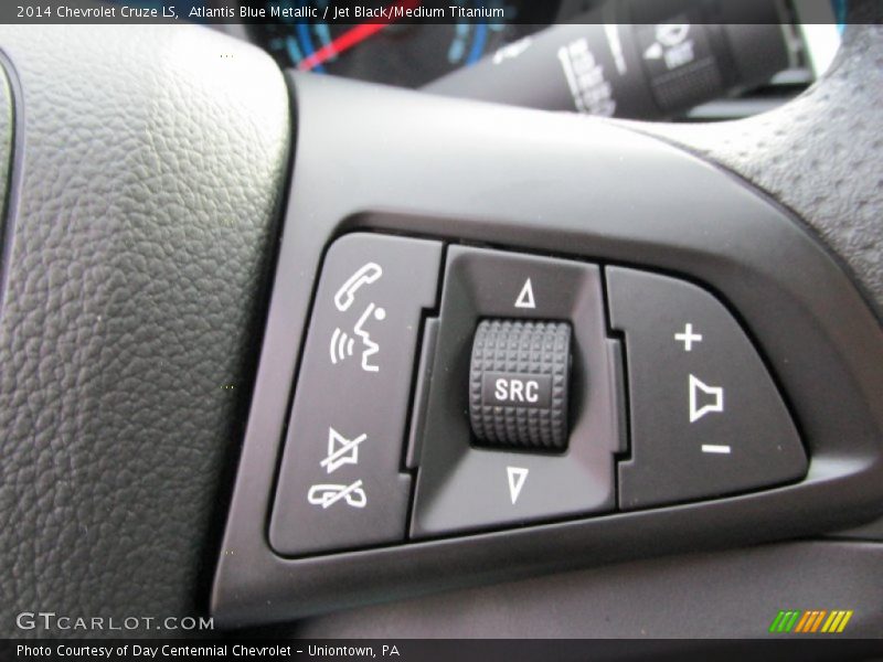 Atlantis Blue Metallic / Jet Black/Medium Titanium 2014 Chevrolet Cruze LS