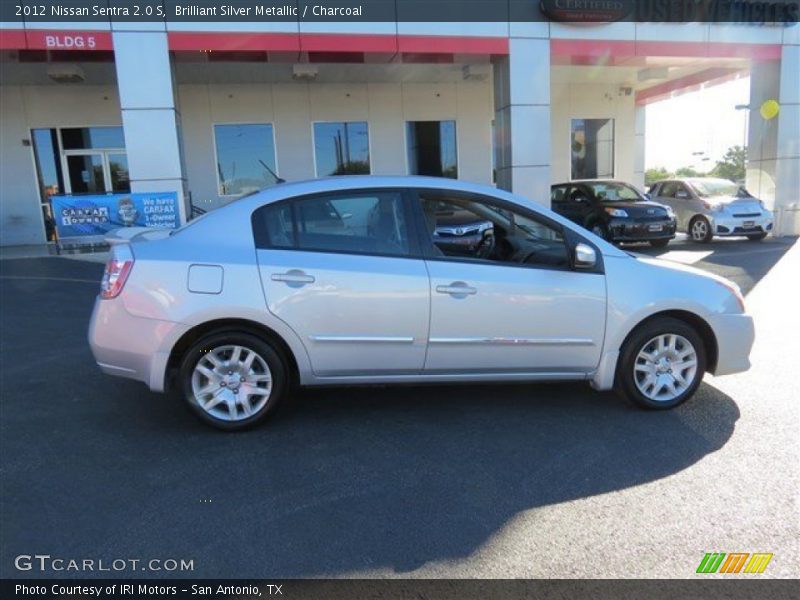 Brilliant Silver Metallic / Charcoal 2012 Nissan Sentra 2.0 S