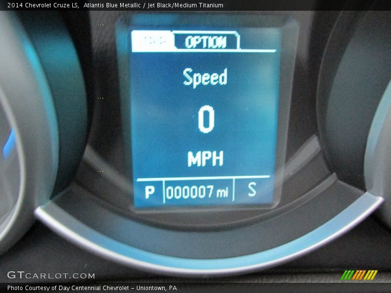 Atlantis Blue Metallic / Jet Black/Medium Titanium 2014 Chevrolet Cruze LS