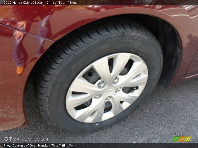 Crimson Pearl / Stone 2012 Honda Civic LX Sedan