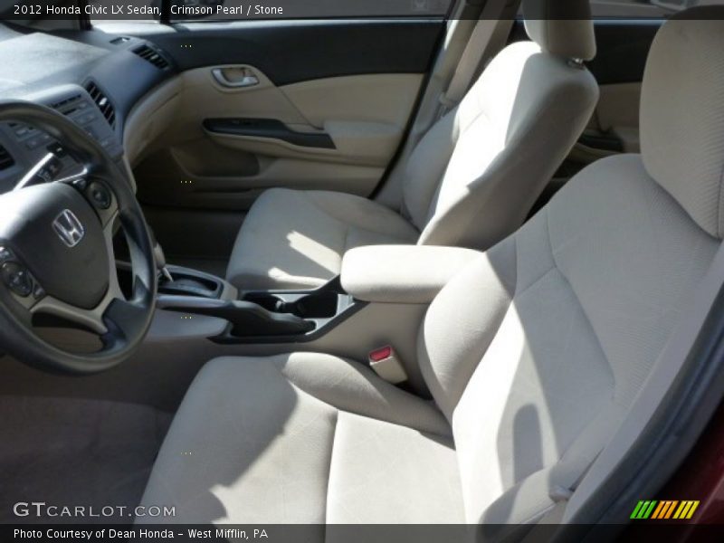 Crimson Pearl / Stone 2012 Honda Civic LX Sedan