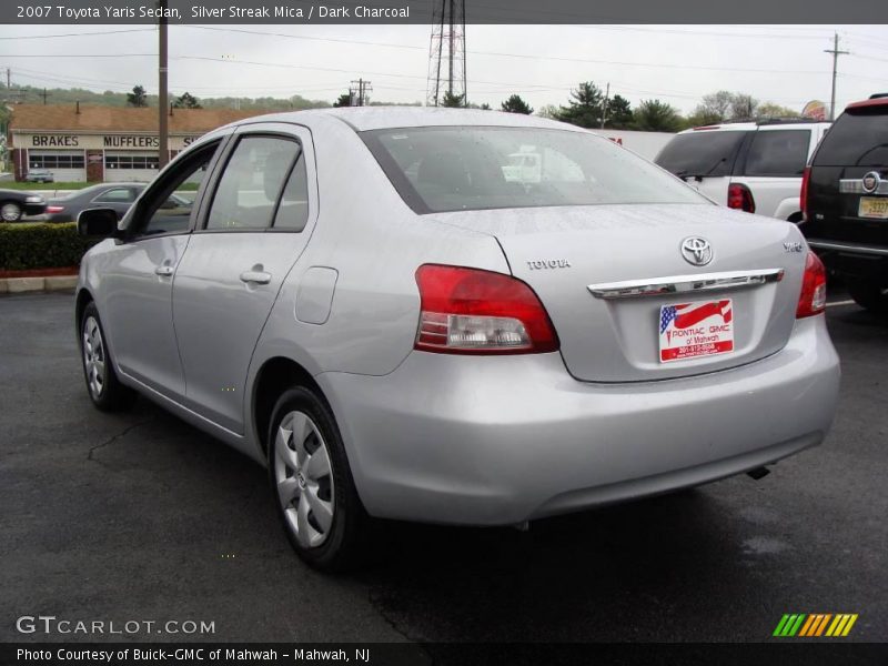 Silver Streak Mica / Dark Charcoal 2007 Toyota Yaris Sedan