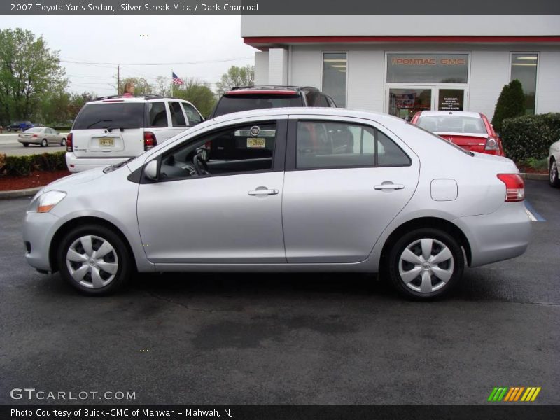 Silver Streak Mica / Dark Charcoal 2007 Toyota Yaris Sedan
