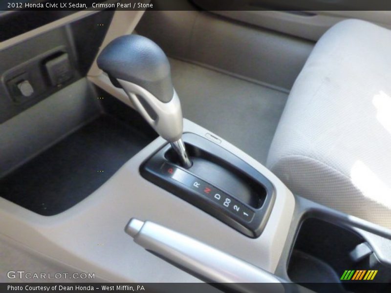 Crimson Pearl / Stone 2012 Honda Civic LX Sedan