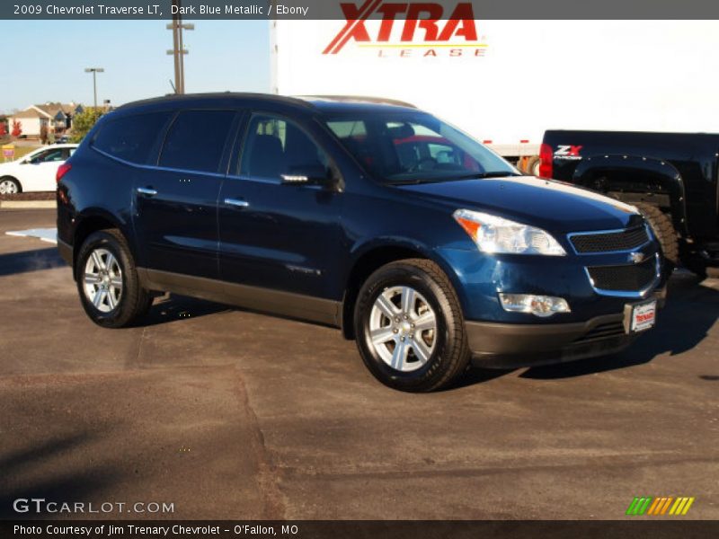 Dark Blue Metallic / Ebony 2009 Chevrolet Traverse LT