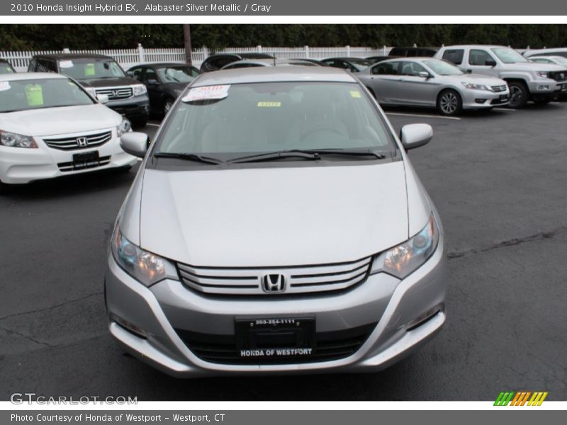 Alabaster Silver Metallic / Gray 2010 Honda Insight Hybrid EX