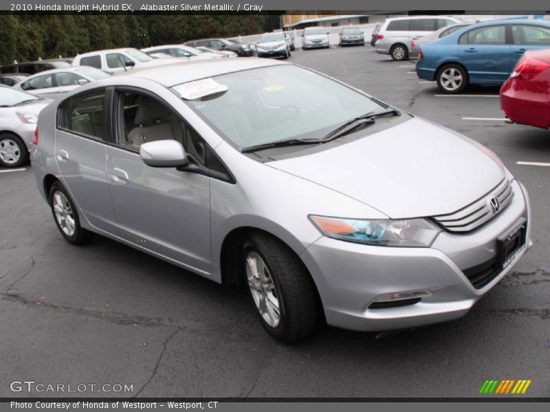 Alabaster Silver Metallic / Gray 2010 Honda Insight Hybrid EX