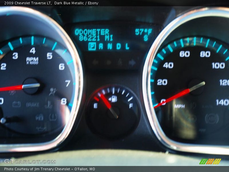 Dark Blue Metallic / Ebony 2009 Chevrolet Traverse LT