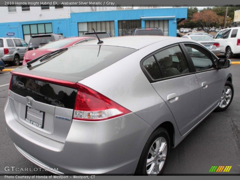 Alabaster Silver Metallic / Gray 2010 Honda Insight Hybrid EX