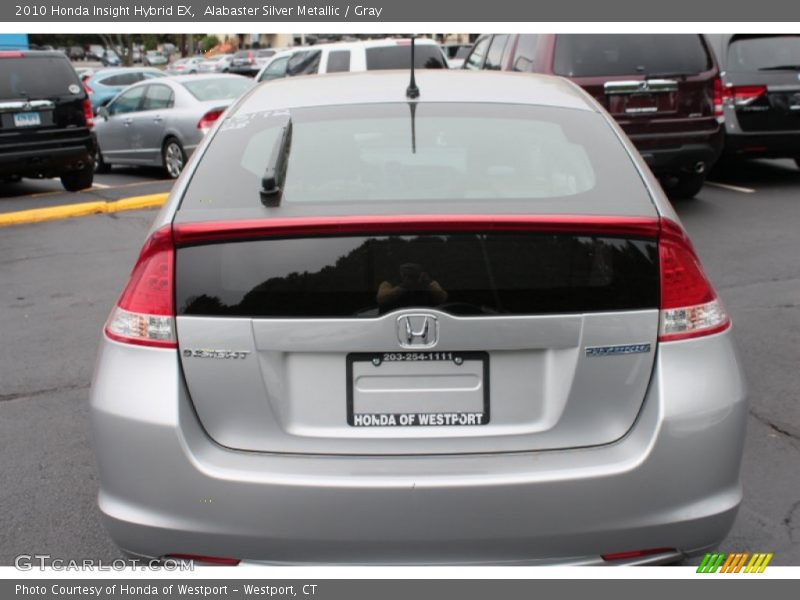 Alabaster Silver Metallic / Gray 2010 Honda Insight Hybrid EX
