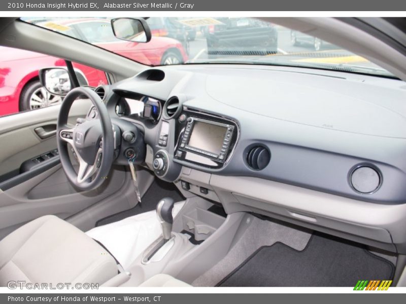Alabaster Silver Metallic / Gray 2010 Honda Insight Hybrid EX